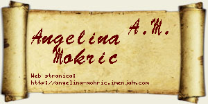 Angelina Mokrić vizit kartica